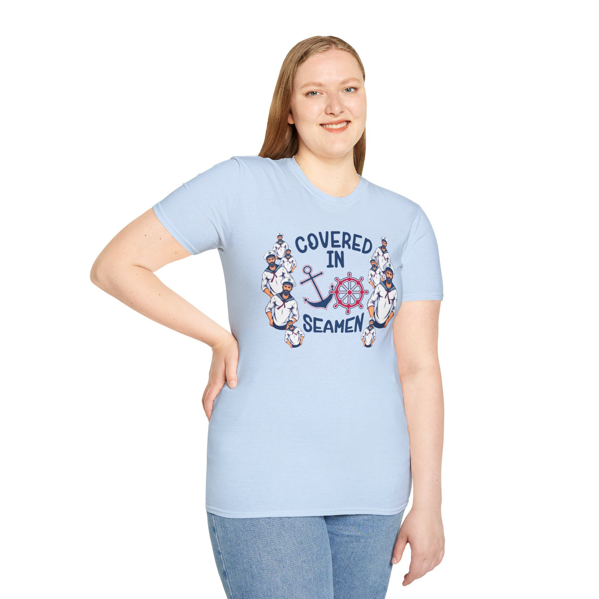 Covered in Seamen – Funny Nautical Innuendo Shirt