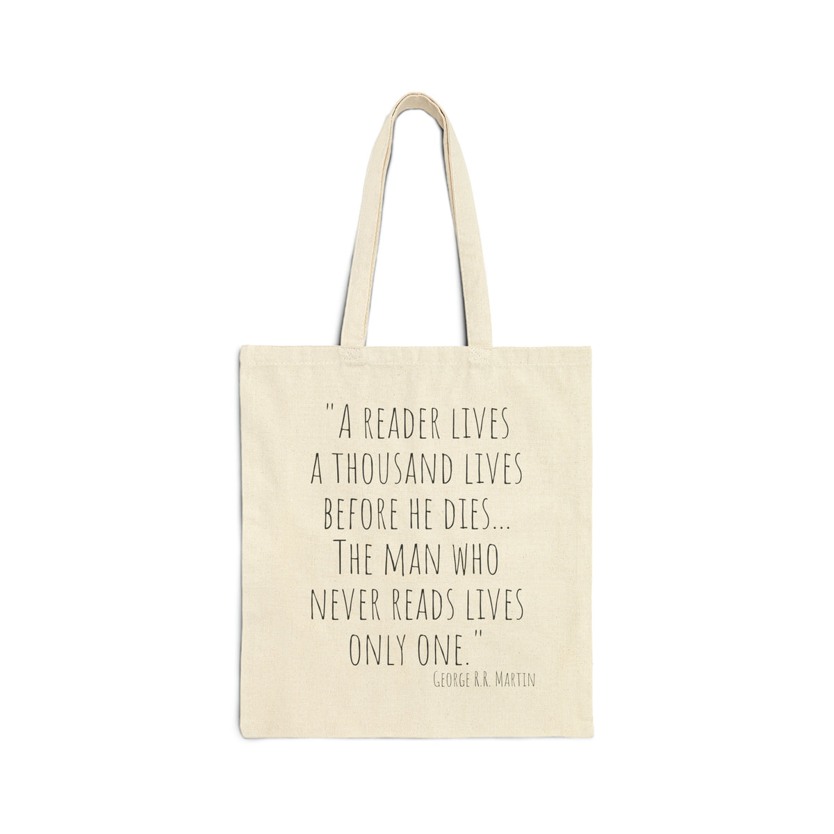 The Reader Canvas Tote Bag