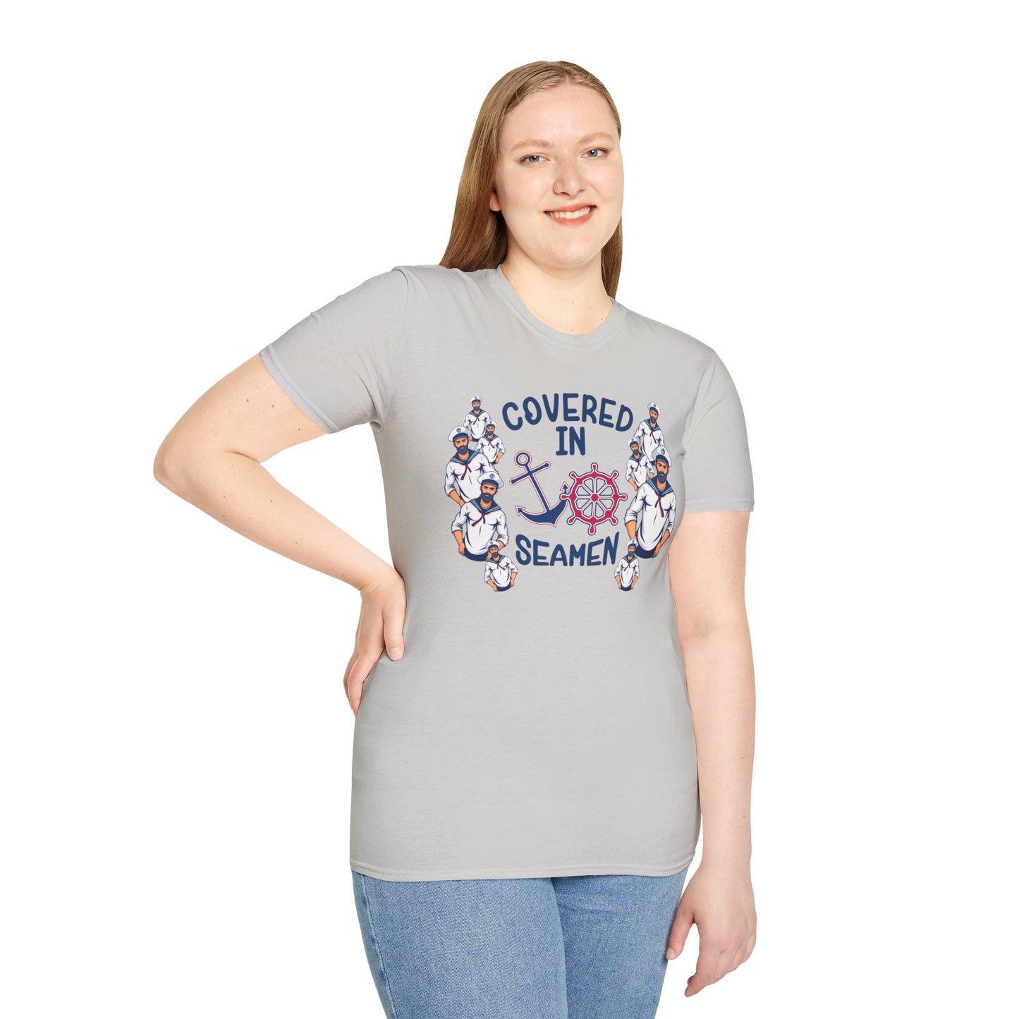 Covered in Seamen – Funny Nautical Innuendo Shirt