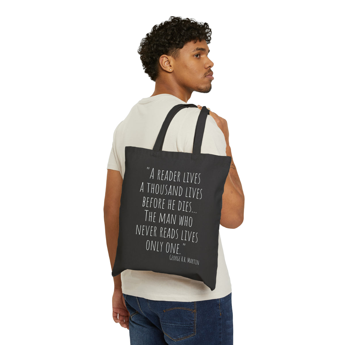 The Reader Canvas Tote Bag