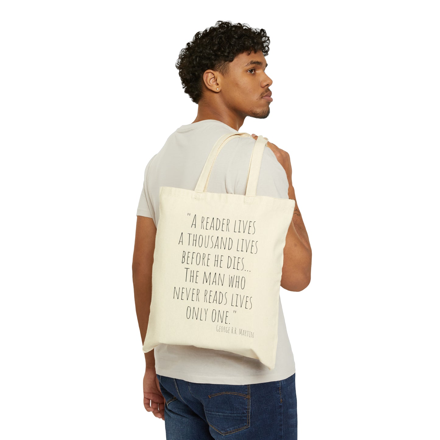 The Reader Canvas Tote Bag