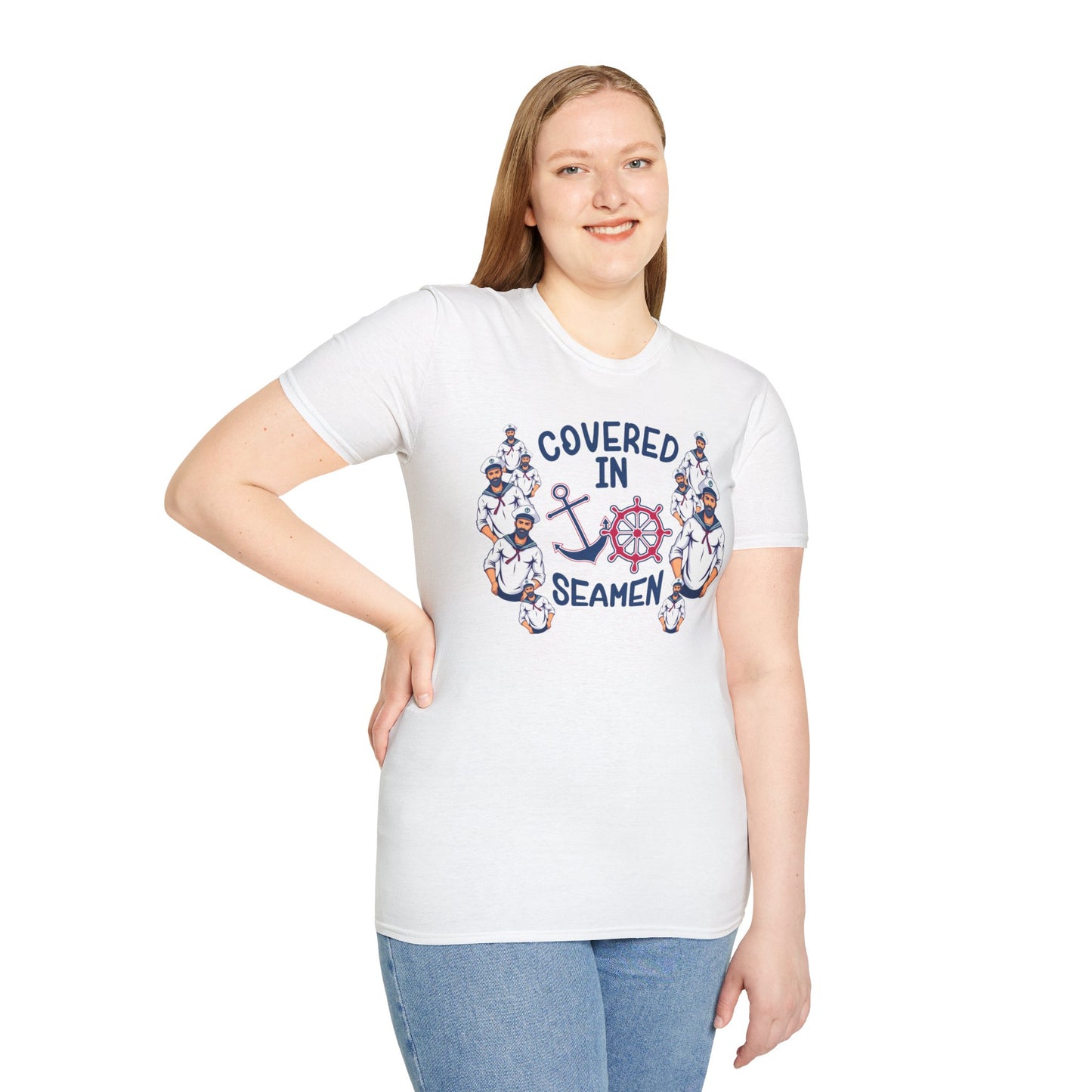 Covered in Seamen – Funny Nautical Innuendo Shirt